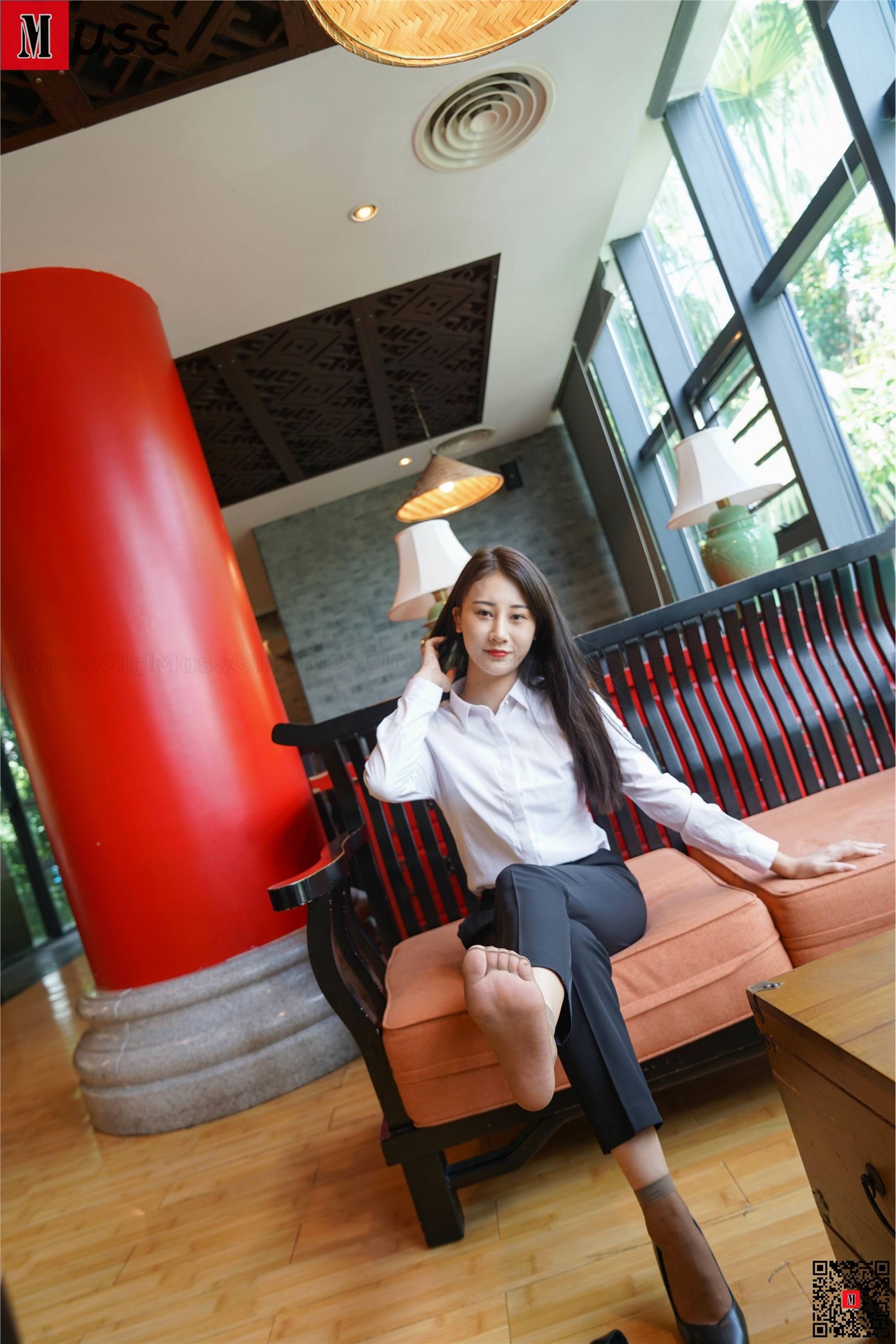 MussGirl慕丝女郎  NO.206 制服短丝高跟白领